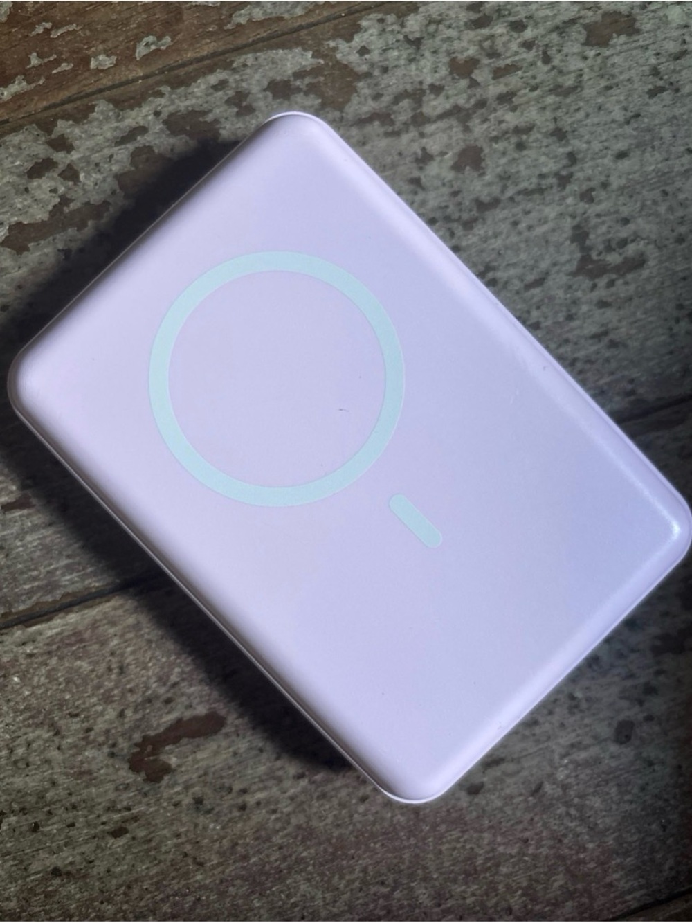 Portable Wireless Charger Power Bank in Light Lavender